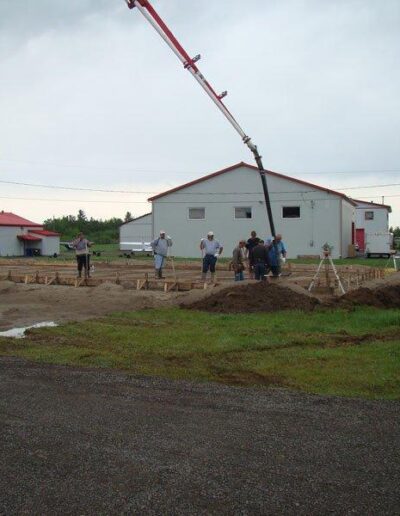 Étapes d'érection d'Hangar