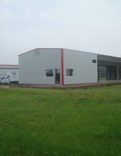 Étapes d'érection d'Hangar