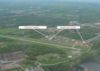 Terrain à vendre vue aérienne - JHL Aviation Services Inc.